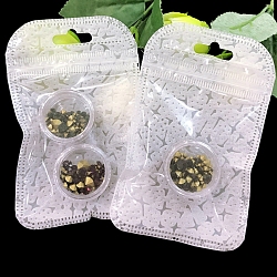 Sacchetti regalo rettangolari in plastica con chiusura a zip, buste richiudibili autosigillanti per la conservazione dell'orologio portachiavi con penna, bianco, 11x7cm