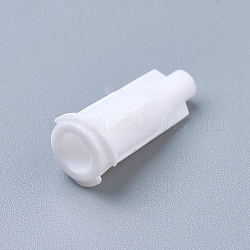 プラスチックストッパー  シリンジバレルチップキャップ  ホワイト  17x7.5mm  内径：4mm