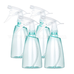 Transparent Plastic Trigger Squirt Bottles, Reusable Empty Spray Bottles, Fine Mist Spray Bottles, for Cleaning Gardening Plant Hair Salon, Green, 21.3x8.45cm