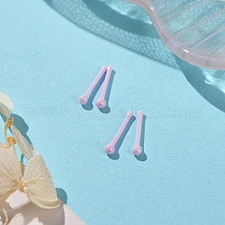Hypoallergene Biokeramik-Zirkonoxid-Keramik-Nasenringe mit runder Kugel, Piercing-Nasenringstecker für Frauen, kein Ausbleichen und nickelfrei, rosa, 11 mm, Stift: 0.9 mm, Kopf: 2 mm und 1.2 mm