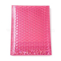 Laser-Folienverpackungsbeutel, Bubble-Mailer, gepolsterte Umschläge, Rechteck, tief rosa, 24x15x0.6 cm