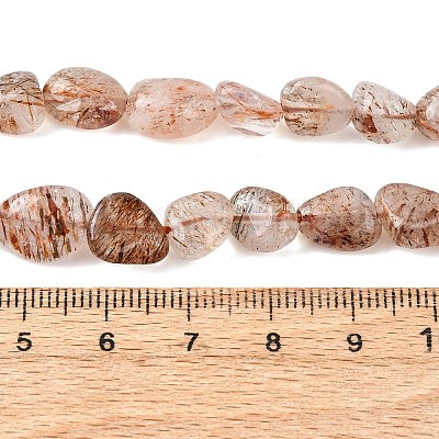 Natürlichen Rutilquarz Perlen Stränge&nbsp;G-P568-C10-01-1