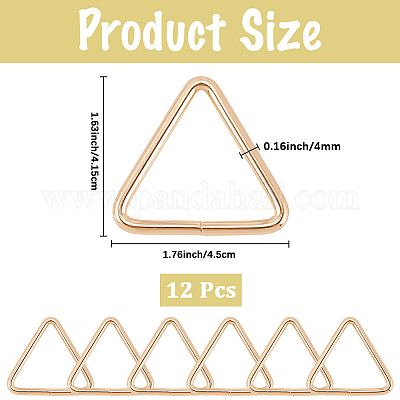 12 pz anelli di collegamento in ferro triangolari&nbsp;IFIN-CP0002-96LG-1