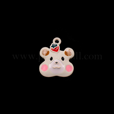 Pendentifs d'émail en alliage&nbsp;HJEW-CJC0005-009-1