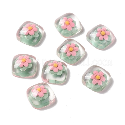 Cabochon in resina trasparente&nbsp;RESI-G034-A06-1