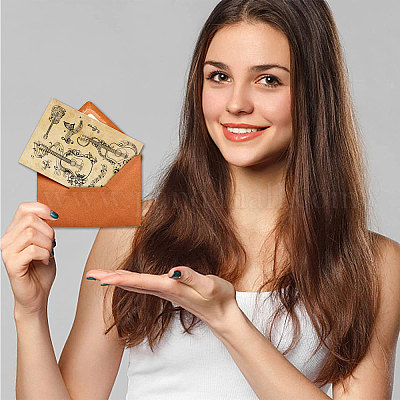 PH PandaHall Clear Stamp 'Foto Hier' - 16x11cm Transparent Für Scrapbooking