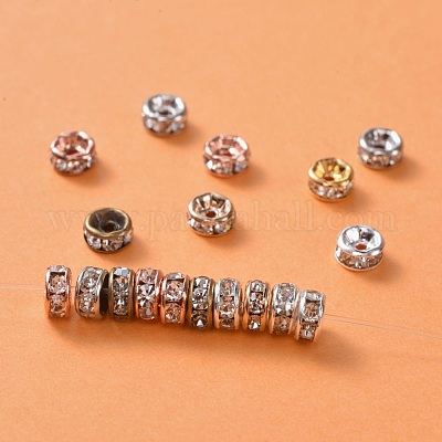 Perline distanziatori strass in ottone&nbsp;RB-X0013-10-NF-1
