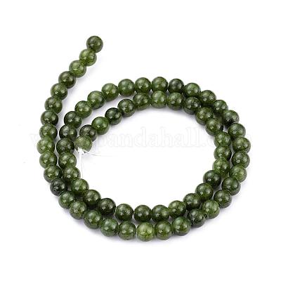 Chapelets de perles en jade jaune naturel&nbsp;G-G598-8mm-YXS-25-1