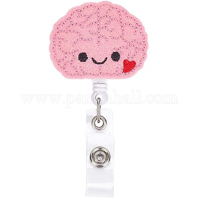 Wholesale GORGECRAFT Badge Reel Holder Pink Cute Brain Design Retractable  Card Holders with Alligator Clips Plastic Flat Round for Nurse Teacher  Student Office Worker Doctor 