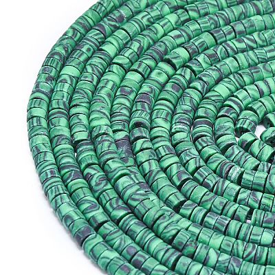 Synthetik Malachit Perlen Stränge&nbsp;G-P575-B12-4x2mm-1