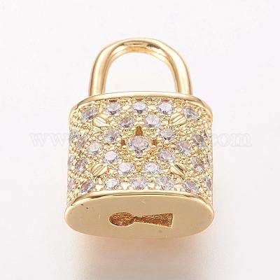 Ottone micro spianare pendenti zirconi&nbsp;ZIRC-K060-08-1
