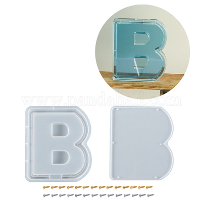 Wholesale Letter-shaped Food Grade Money Box Silicone Molds 