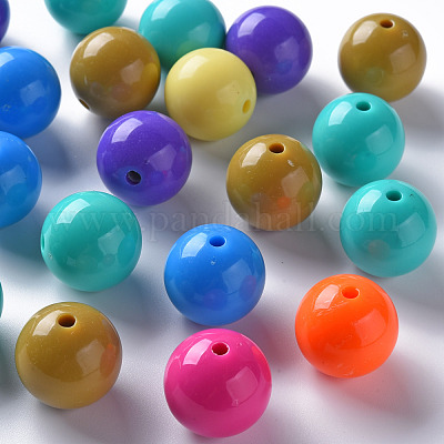 Perles acryliques opaques&nbsp;MACR-S370-C20mm-M2-1