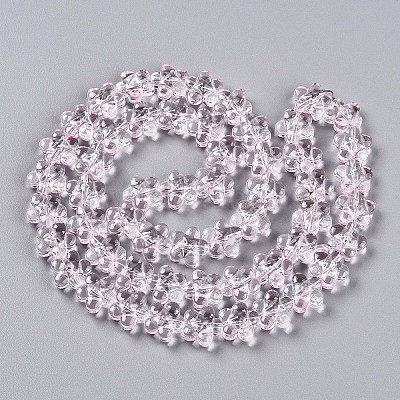 Brins de perles de verre transparentes&nbsp;GLAA-T023-36B-1