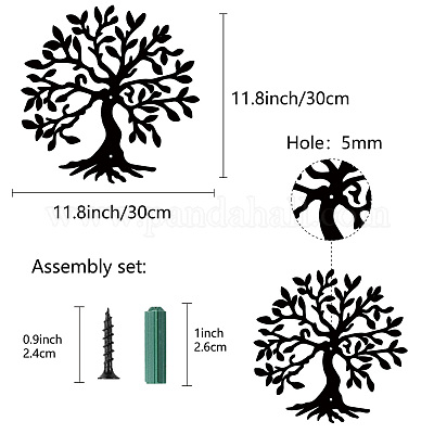 1 pezzo, decorazione da parete in metallo, albero della vita in