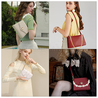 Women's Pearl Handbag, Pearl White Woman Bag, White Handbag Pearls