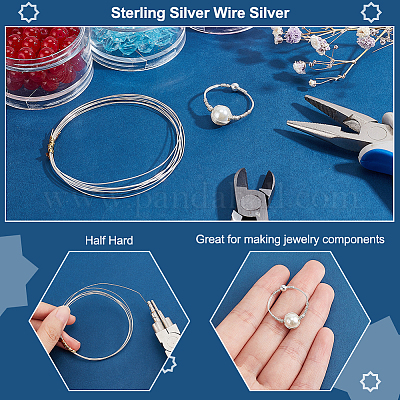 Fil d'argent sterling&nbsp;FIND-WH0127-32E-1