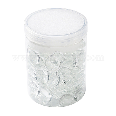 Transparente Glas Cabochons&nbsp;GGLA-CD0001-01-1