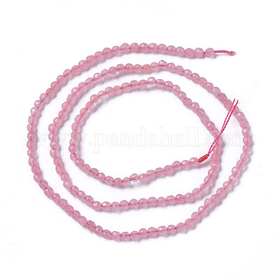 Chapelets de perles de jade blanche naturelle&nbsp;G-F596-46B-2mm-1
