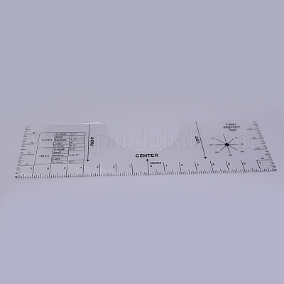 Wholesale Transparent Acrylic Alignment T-Shirt Ruler 