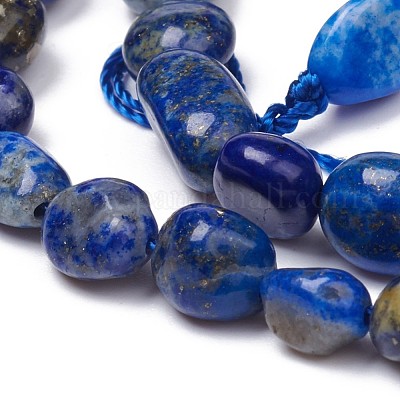 Natürlicher Lapislazuli Perlenstränge&nbsp;G-L493-40-1