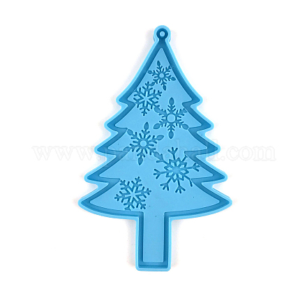 Moldes de silicona de calidad alimentaria para colgante de árbol de Navidad diy XMAS-PW0001-012B-1