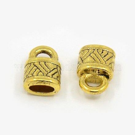 Tibetan Style Alloy Cord Ends GLF10823Y-NF-1