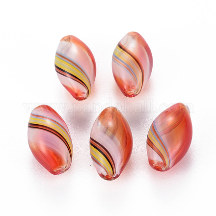 Perles de globe en verre soufflé à la main transparent GLAA-T012-11-1