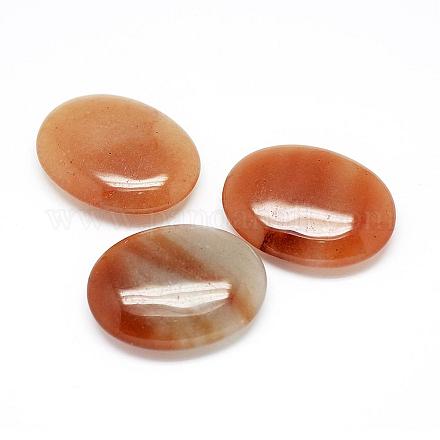 Natural Red Aventurine Cabochons G-G918-01-1