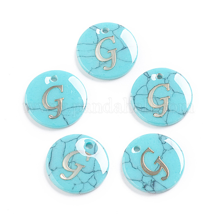 Synthetic Turquoise Charms G-L561-001G-1