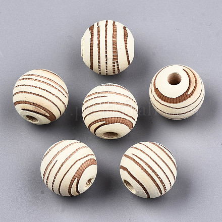 Perle di legno naturale verniciate X-WOOD-T021-54B-12-1