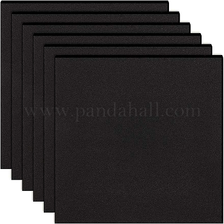 Benecreat 20 pz 3mm foglio di schiuma autoadesivo quadrato con retro in schiuma nera eva tappetino con supporto adesivo per porte di mobili AJEW-BC0005-63-1