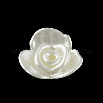 Perle di plastica imitazione perla fiore abs OACR-R016-52-1