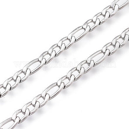 304 Stainless Steel Figaro Chain CHS-M003-12P-C-1