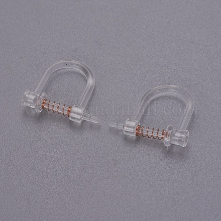 Bagues d'oreilles unies en plastique KK-F785-05RG-1