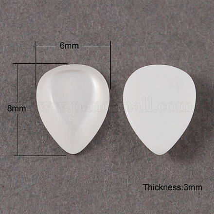 Resin Cabochons CRES-R071-8x6mm-61-1