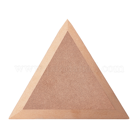 MDFウッドボード  セラミック粘土乾燥ボード  セラミック作成ツール  三角形  淡い茶色  16.9x19.5x1.5cm FIND-WH0110-664K-1