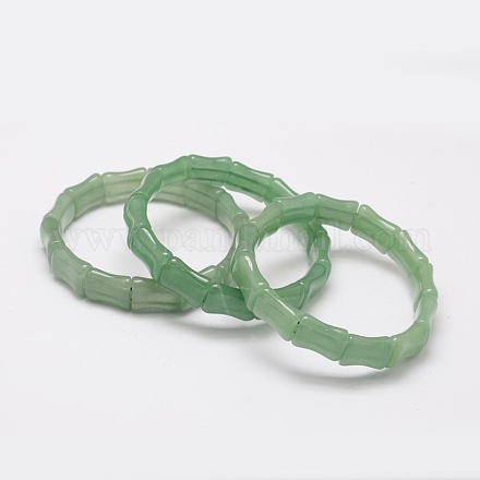 Perles naturelles aventurine étirer bracelets X-BJEW-E289-G02-1