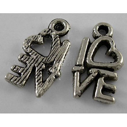 Idées cadeaux Saint Valentin pendentifs en alliage de style tibétain X-LF0299Y-NF-1