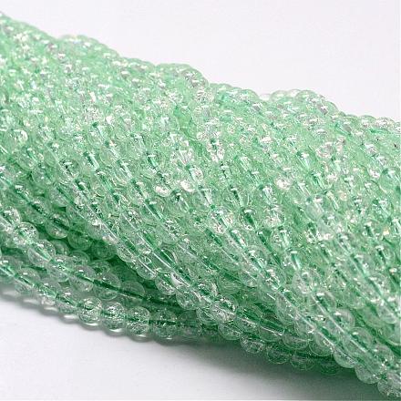 Synthetic Crackle Quartz Beads Strands CCG-K001-8mm-08-1