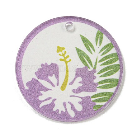 Pendentifs acryliques opaques&nbsp;BACR-C001-01D-1