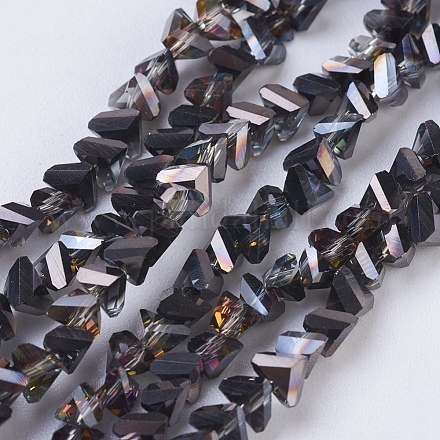 Chapelets de perles en verre électroplaqué EGLA-J145-4mm-HP02-1