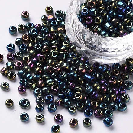 6/0 perles de rocaille en verre X1-SEED-A009-4mm-605-1
