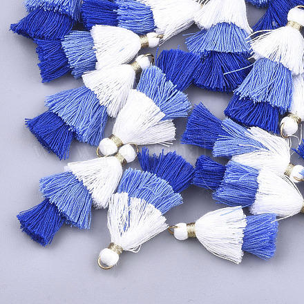 Décorations pendentif pompon en polycoton (coton polyester) FIND-T018-13-1