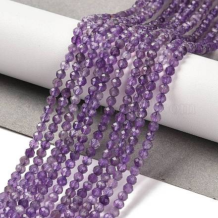 Natürlichen Amethyst Perlen Stränge G-K373-B03-03-1