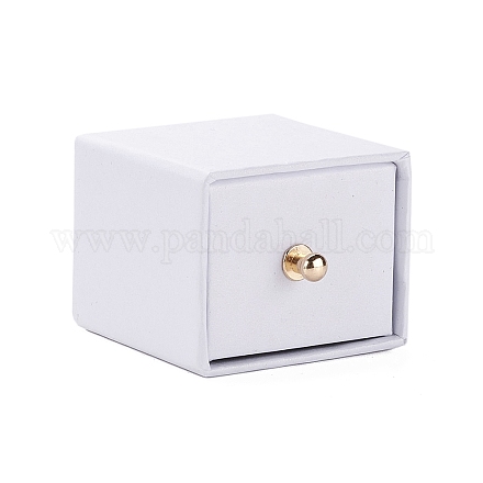 Caja de juego de joyería de cajón de papel cuadrado CON-C011-01G-1