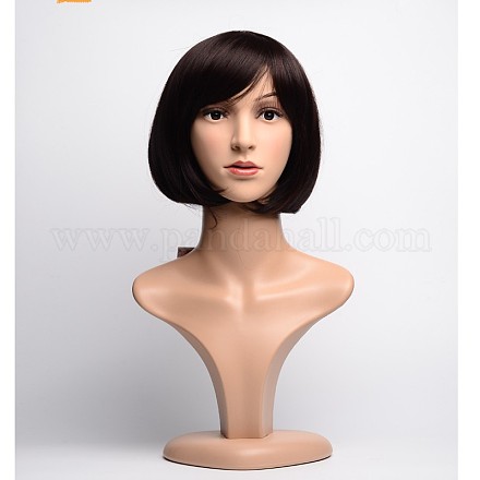 Gorgeous Short Straight BoB Hair Full Cosplay High Temperature Fiber Wigs OHAR-I005-10-1