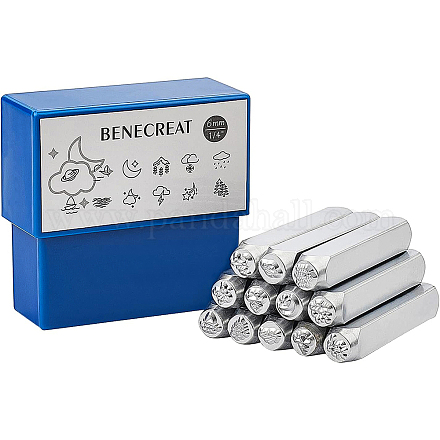 BENECREAT Iron Metal Stamps AJEW-BC0001-50A-1