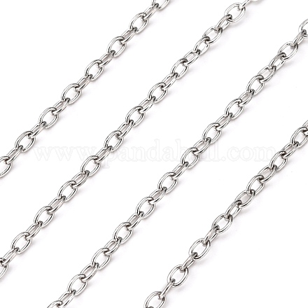 304 Stainless Steel Cable Chains X-CHS-A003I-0.5mm-1