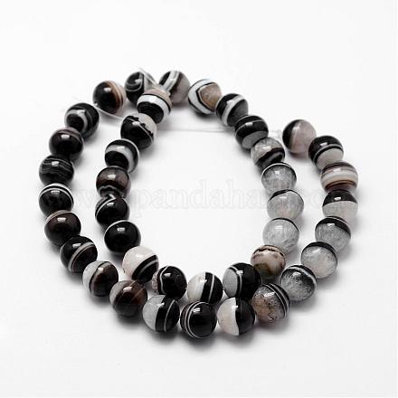 Natural Crystal and Agate Bead Strands G-K134-03-12mm-1
